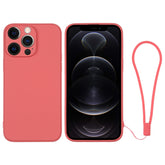 Silicone Phone Case with Wrist Strap, For iPhone 12 Pro